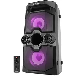 Колонка портативна 2.0 Real-El X-771 Black 2 x 25 Вт пластиковий корпус Bluetooth MicroSD/USB акумулятор 8000 мАг