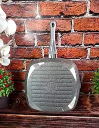 Сковорода гриль O.M.S Collection 3212 28х28 2.75 л Grey - мініатюра 3