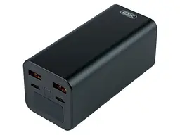 Зовнішній акумулятор (павербанк) XO PB97 65W 20000 mAh, Black