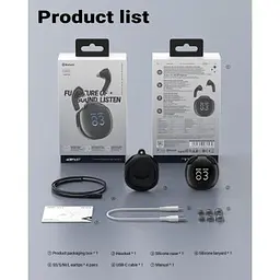 Навушники Acefast T9 Obsidian Black (6974316282570) - мініатюра 4