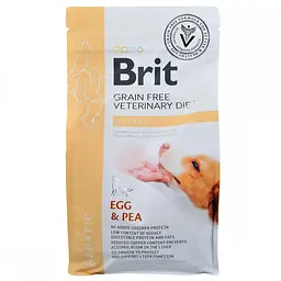 Сухий корм Brit GF VetDiets Dog Hepatic 2 кг для собак при хворобі печінки (яйце. батат. горох. гречка) - мініатюра 3