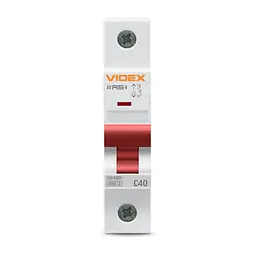 Автоматичний вимикач RS4 1п 40А С 4,5кА VIDEX RESIST VIDEX (26510-000) - мініатюра 2