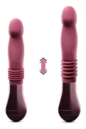 Вібратор Blush Temptasia Trixie, 25,4 см бордовий - мініатюра 3
