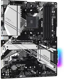 ASRock B550 Pro4 (AM4/B550, 4*DDR4, 2xPCIex16, HDMI/VGA, 6xSATAIII, 3xM.2, GLan, 7.1ch, ATX) - мініатюра 2