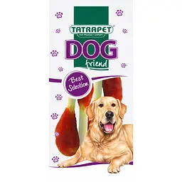 Ласощі для собак TatraPet Dog кальцієві кісточки з куркою та качкою 40 г 