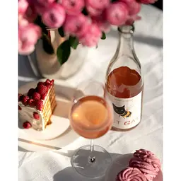 Мед питний ігристий Сікера Pet-Cat Rose сухий рожевий 8% 0.75 л - мініатюра 3