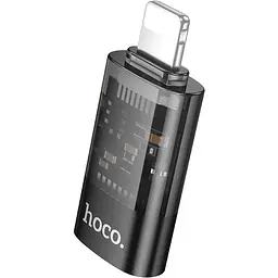 Перехідник Hoco UA36A Lightning Male to USB-C Female OTG Black [140335]