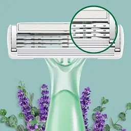 Набір одноразових станків BIC Soleil Escape жіночі з аромаручкою 3 леза з мигдалевою олією 3 шт. (968792) - мініатюра 4