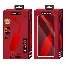 Віброяйце PRETTY LOVE JULIUS EGG Red 12 function vibrations PRETTY LOVE BI-014653-2 98593 - мініатюра 7