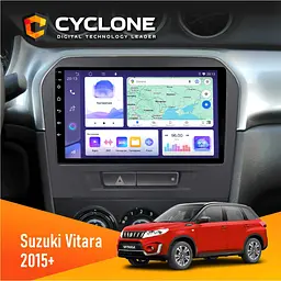 Штатна магнітола Suzuki Vitara 2015+ Cyclone C9-011 4x64 DSP Cyclone (НФ-00007146)