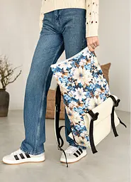 Жіночий рюкзак ролл Sambag RollTop Milton з принтом Blue flowers 41 х 30 х 16 см (24251722) - мініатюра 5