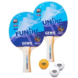 Набір для настільного тенісу Gewo Double-Fun 2 Bats 3 Balls (96960000) - мініатюра 4