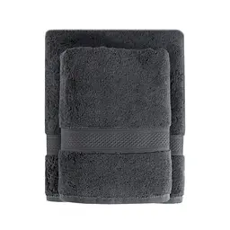 Рушник махровий Lotus Home - Grand soft twist antrasit антрацит 50x90 - мініатюра 2