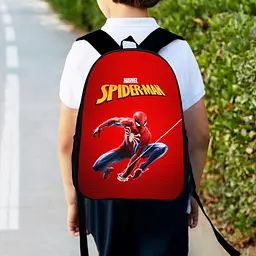 Рюкзак дитячий людина павук, спайдермен "Spiderman" 34х27см, міський ранець для хлопчика з принтом (00391)