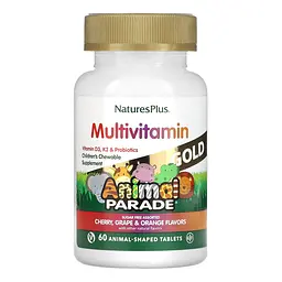 Комплекс для Дітей з Мультивітамінами та Мікроелементами Animal Parade Gold - 60 жувальних таб