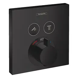 Термостат прихованого монтажу Hansgrohe Shower Select 15763670 чорний матовий