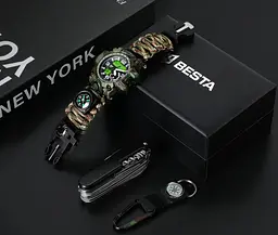 Подарунковий набір BESTA Box Military Set з компасом Темно-зелений (3360) - мініатюра 3