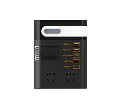 Автомобільний інвертор Asometech 12V 220V 200w Мережевий фільтр - мініатюра 9