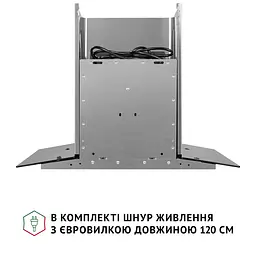 Витяжка декоративна зі склом PERFELLI GRASSI 6HMX INOX - мініатюра 9
