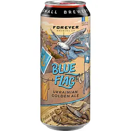 Пиво світле нефільтроване Forever Blue Flag 6.5% 0.5л з/б