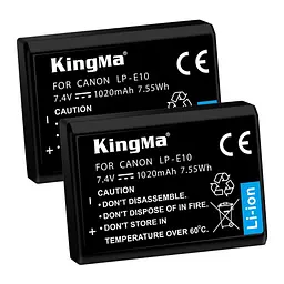 2-Pack KingMa Canon LP-E10 комплект з 2 акумуляторів
