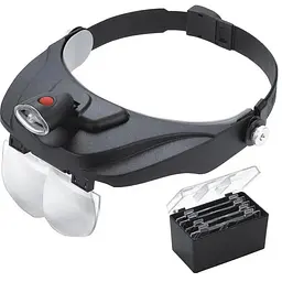 Бінокулярні монтажні окуляри Magnifier 81001-F лупа з підсвіткою
