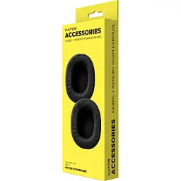 Амбушур Hator Fabric+memory foam до HATOR Hyperpunk 2 (HTA-815-819/855-859) Black 2шт. (ACC-110) - мініатюра 2