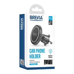 Тримач мобільного телефону Brevia AirVent Ultra Mag Charge Посилений Магнітний (48010) - мініатюра 7