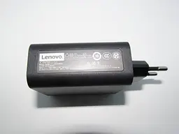 Блок живлення Lenovo 65W ADL65WDA 20V, 3.25A / 5V, 2A чорний, роз'єм bevel USB (косий) мережевий - мініатюра 3