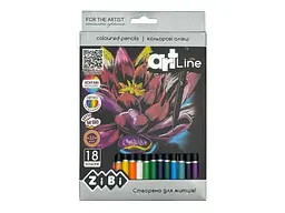 Олівці кольорові ZIBI 18кол. , круглий, ART Line