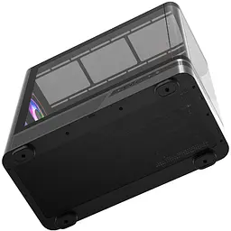 Корпус ModeCom VOLCANO AQ200 ARGB MIDI FRONT LCD 4x120mm fans BLACK без БЖ ATX - мініатюра 7
