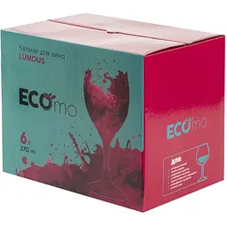 Набір келихів Ecomo Lumous для вина 270 мл 6 шт. (GB08R3108) - мініатюра 4