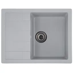 Кухонна мийка Zerix ZS-6550S-09 gray ZX4543, Сірий