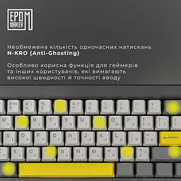 Клавіатура Epomaker Shadow-X Flamingo Black механічна бездротова (SHX-B-F) - мініатюра 7