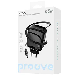 Зарядний пристрій Proove Fixtape GaN (Type-C) 65W black (WCFP65010201) - мініатюра 2