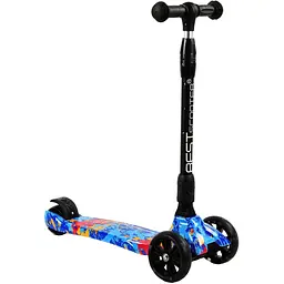 Самокат Best Scooter 62х16х29 см Різнобарвний 000231625