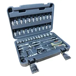 Набір інструментів GTM 46шт. 1/4" 4-14мм, кейс (GTS-046) - мініатюра 2