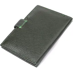 Оригінальна обкладинка на документи унісекс із натуральної шкіри ST Leather 23119 зелена - мініатюра 2