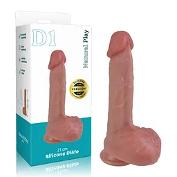 Фалоімітатор Erospace Natural Play Silicone Dildo D1, 21 см - мініатюра 9