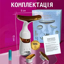 Мікрострумовий ліфтинг-масажер No Brand 3в1 Білий (MMF-03) - мініатюра 4