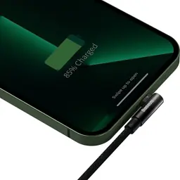 Дата кабель USB 2.0 AM to Lightning 2.0m 2.4A 90° corner black Baseus (CAVP000101) - миниатюра 6