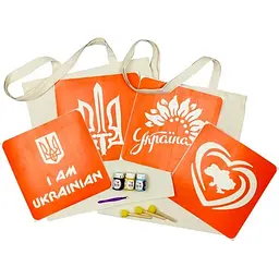 Набор для творчества Fresh Tattoo Спортивная сумка Карта Украины, Украина цветущая bag-b-n080-n058