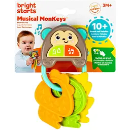 Іграшка-брязкальце музична Bright Starts Musical MonKeys (17227) - мініатюра 2