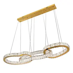 Люстра стельова LED Levistella 802L7917 GD, 60W, сучасний стиль, золото