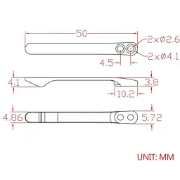 Кліпса кишенькова титанова Civivi T001C з титановими гвинтами - мініатюра 3