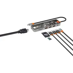 Порт-реплікатор Canyon Docking Station DS-13 4k 7-in-1 USB-C (CNS-TDS13) - мініатюра 2