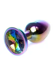 Анальна пробка - Jewellery Multicolour Plug Clear - мініатюра 3