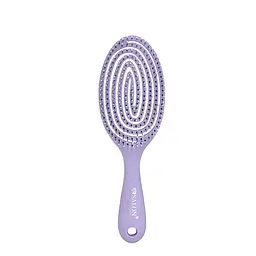 Щітка для волосся масажна продувна скелетна Salon Professional 18200P SL, Фіолетова