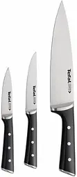 Набір ножів Ice Force, 3шт, нержавіюча сталь, пластик, чорний Tefal kuh0014582 - мініатюра 4