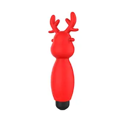 Вібратор для клітора Erospace Sweet Play Mini Reindeer Vibrator A10 8.8 см червоний - мініатюра 3